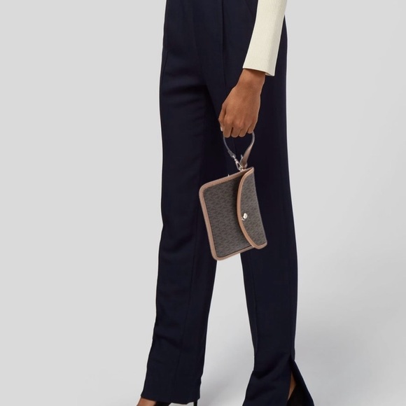 Michael Kors Coated Canvas Logo Clutch - Picture 2 of 8